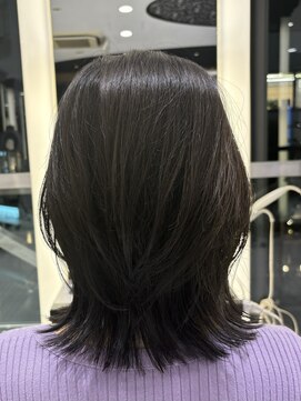 エアー 銀座タワー(AIR) 【アッシュブラックの透明感暗めカラー】藤本麻衣