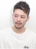 束感ショートマッシュパーマウルフ波巻きハイライト326