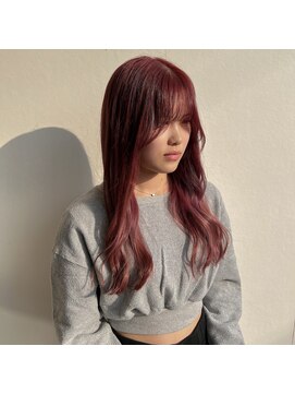 美容室 アイディー i-dee チェリーレッドカラー