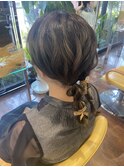 ツインヘアアレンジ/ツイン編みおろし