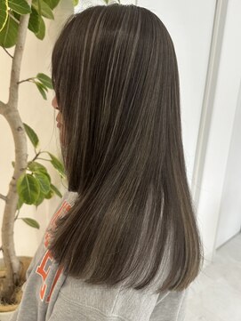 スティロ(stylo) ハイライトカラーグレージュベージュケアブリーチダブルカラー