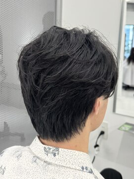 バース 梅田中崎町店(BIRTH) ニュアンスパーマセンターパート韓国ワンカールパーマメンズ