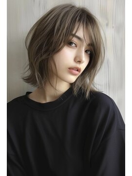 アルトリスト(Altruist Aging×HAIR&SPA) ☆イメチェンピンクベージュアンブレラカラー前髪クールショート