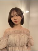 ミディアムボブ 顔周りレイヤー  吉祥寺 『IBU』
