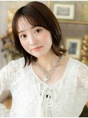 透けバングツヤ髪アースカラーくびレイヤーa川口20代30代40代