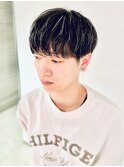 メンズマッシュ×ハイライト