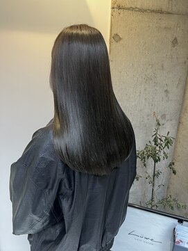 キャンバスアニュー 川崎(canvas anew.) 透明感爆誕カラー　オリーブグレージュ　ロングヘア／川崎