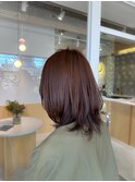 ミディアム レイヤー 髪質改善 伸ばしかけ
