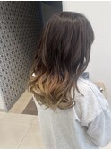 黒髪ベースグラデーションカラー