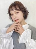 ボブパーマ くせ毛風パーマ 似合わせカット