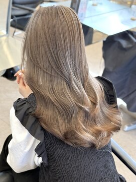 サンクマーケット 渋谷(cinq MARKET) 渋谷ブリーチダブルカラーハイトーンカラーミルクティーベージュ