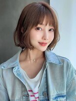 ソヨン 船橋店(SOYON)&nbsp;カーキベージュ×エアリーボブ