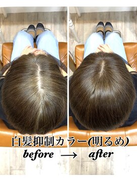 白髪抑制カラー