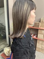 フェンヘアーアイス 中目黒(Fen.hair ici)&nbsp;20代30代40代ハイライト外国人風カラープラチナアッシュ