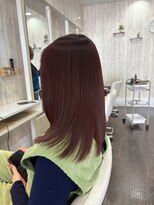 ネクサス イング 宮野木店(nexus-ing)&nbsp;髪質改善×艶色レイヤー顔回りのニュアンスで魅せる大人セミディ