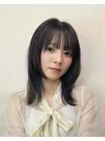 ボヌール 銀座並木通り店(Bonheur) ミディアムレイヤー/韓国レイヤー/外ハネボブ/くびれ巻き