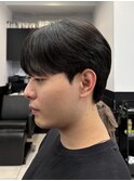 シースルーマッシュ 毛流れ センターパート