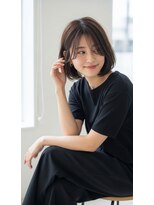 ライクバイコトナ 越谷(RIKE by kotona)&nbsp;ショートボブ髪型20代30代40代50代前髪あり前髪なし面長丸顔越谷
