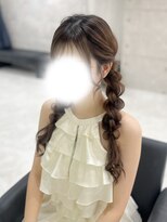 クラン 東心斎橋店(Clan)&nbsp;ツイン編み下ろし/心斎橋ヘアセット