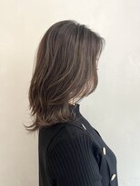 マスカリ(muscali)&nbsp;グレージュ/デザインカラー/ハイライトカラー30代40代髪型i21