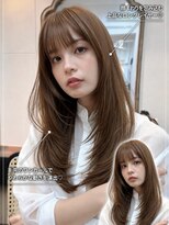 ヘアーサロン リアン 鴻巣店(hair salon Rien) 艶ベージュ×上品ロングレイヤー/鴻巣