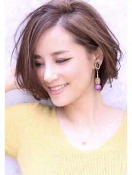 トリコ心斎橋(trico) 大人フレンチボブ×ミルフィーユベージュ　【トリコ心斎橋店】