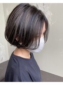 コンパクトボブ×ハイライト