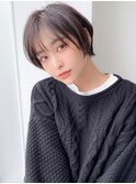 《Agu hair》しっとりツヤ質感の暗髪ショート