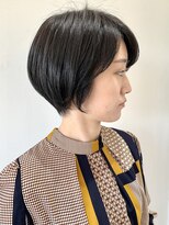 フォーク FOLK&nbsp;【FOLK】暗髪でも透明感ブルーブラック☆似合わせショートボブ♪