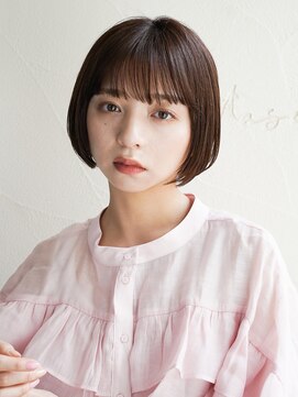 マセナ(Masena) ぱつっとショートボブ×ショコラブラウン×Masena