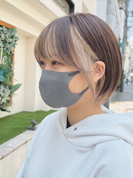 アフロートpd+ KOBE(AFLOATpd+) ホワイトブロンド　フェイスフレーミング　インナーカラー　★