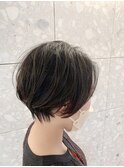 20代30代40代大人可愛い小顔ハンサムショートくせ毛風パーマ