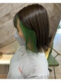 フェイスフレーミング×グリーン