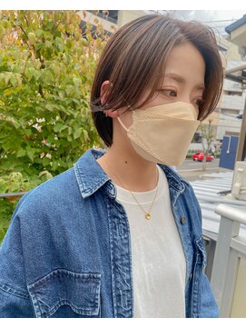 ツイギー 宮西店(TWiGGY) 顔周りレイヤーのボブヘア