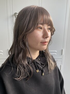 ノートエートル 西金沢(Nought etre) 20代30代グレージュハイトーンカラー髪質改善ツヤ髪スタイル