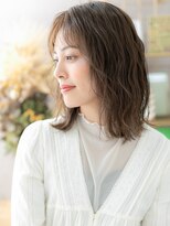 カバーヘアアンドスパ ブリス 浦和西口店(COVER HAIR & SPA bliss) 抜け感ウェットヘア小顔波巻きエアリーミディa浦和20代30代40代