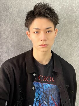 アーリー(Ali'i) ツーブロックスパイキーショートアップバングビジネスメンズ