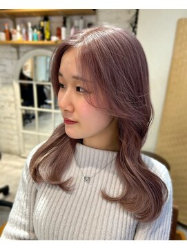 ラボヌールヘアーリアン 川越店(La Bonheur hair Lien) ピンクベージュ