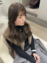 ワークスヘアー(WORKS HAIR)&nbsp;オリーブグレージュ　ブリーチなし　透明感カラー