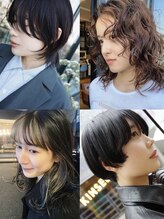 【福江章子】抜け感/大人ショート／ウルフカット/スパイラルパーマ／ハイライト