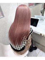ロンド レア 天神大名店(Lond Le’a) ピンクカラー/暖色カラー/レイヤーカット/顔周りカット