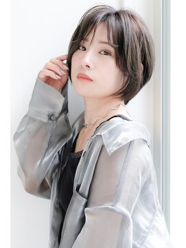 ヘアーズ ベリー あびこ店(hairs BERRY) ★大人ショートボブ丸みショートカットマッシュショート前髪あり