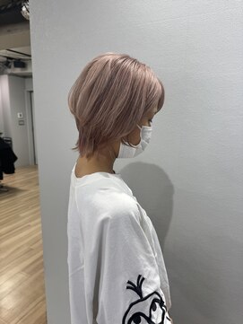 ループ バイ エスポワール(LoooP by Espoir) ショートウルフ　ピンクカラー