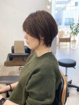 トト 船橋店(toto.) ☆細めハイライトボブフェザーショートマロンベージュ[船橋]