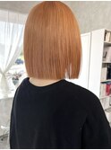 オレンジ×ボブ