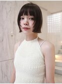 20代/タッセルボブ/レイヤーボブ/ハッシュボブ/透明感カラー