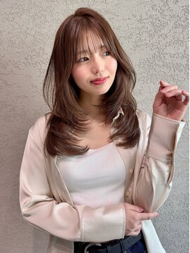 ロンド アンブル 四条烏丸(Lond ambre) 中川智帆/くびれヘア/アプリコットオレンジ/ハイライトカラー