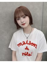 ロンドリゼル 札幌(Lond RiseL) オリーブグレー/前髪/ボブ/マロンベージュ/レイヤーカット/小顔