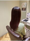 髪質改善カラー×赤紫系カラー♪