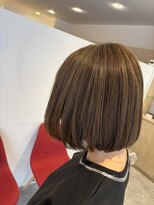 アズールサン 草加西口店(azule-sun) ハイライトカラー,グレージュ,白髪ぼかし,ショートボブ【草加】